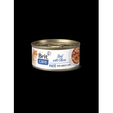 Brit Care Cat BEEF PATÉ WITH OLIVES 70g(24 Cans)