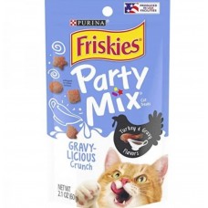 Friskies Party Mix Crunch Gravy-Licious Turkey & Gravy 60G