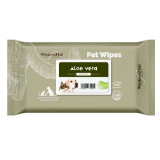 Whiskers2Tail Pet Wipes 100'S Aloe Vera