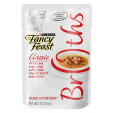 Fancy Feast Broths Classic Tuna, Anchovies & Whitefish 40g